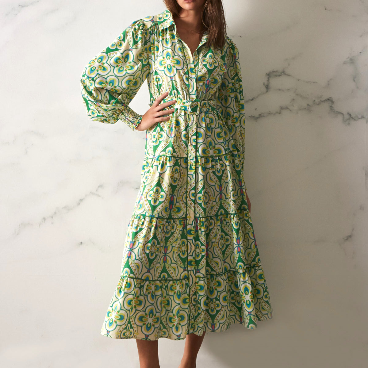 Brooke Dress - Retro Green Zoe Moss Brooke Dress - Retro Green Zoe Moss
