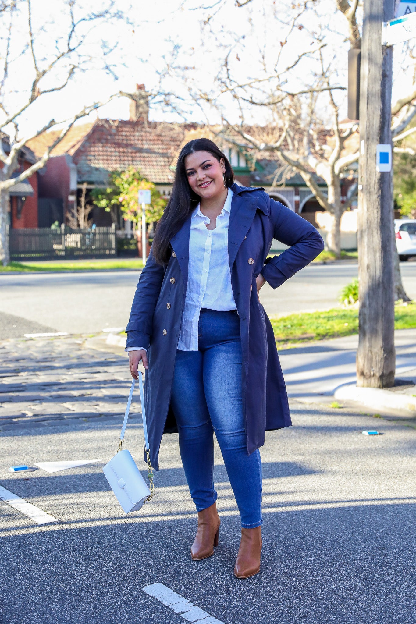 Trench Coat - Navy – Zoe Moss
