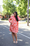 Bondi Dress - Orange Print