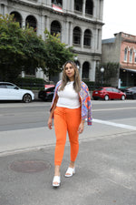 Celine Jacket - Orange Print