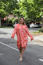 Bondi Dress - Orange Print