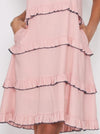 Carmen Tiered Dress - Pink