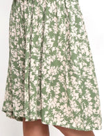 Micah Dress - Green Floral