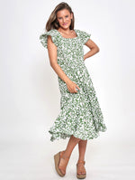 Marly Dress - Green Floral