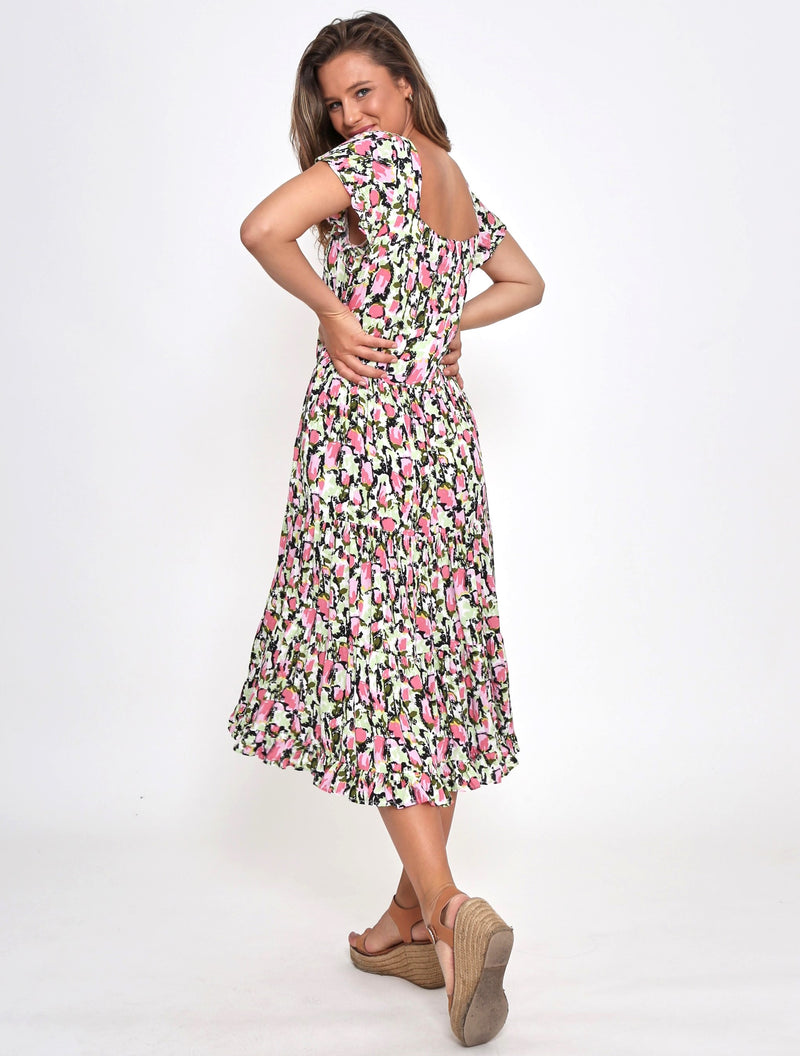 Marly Dress - Pink Floral
