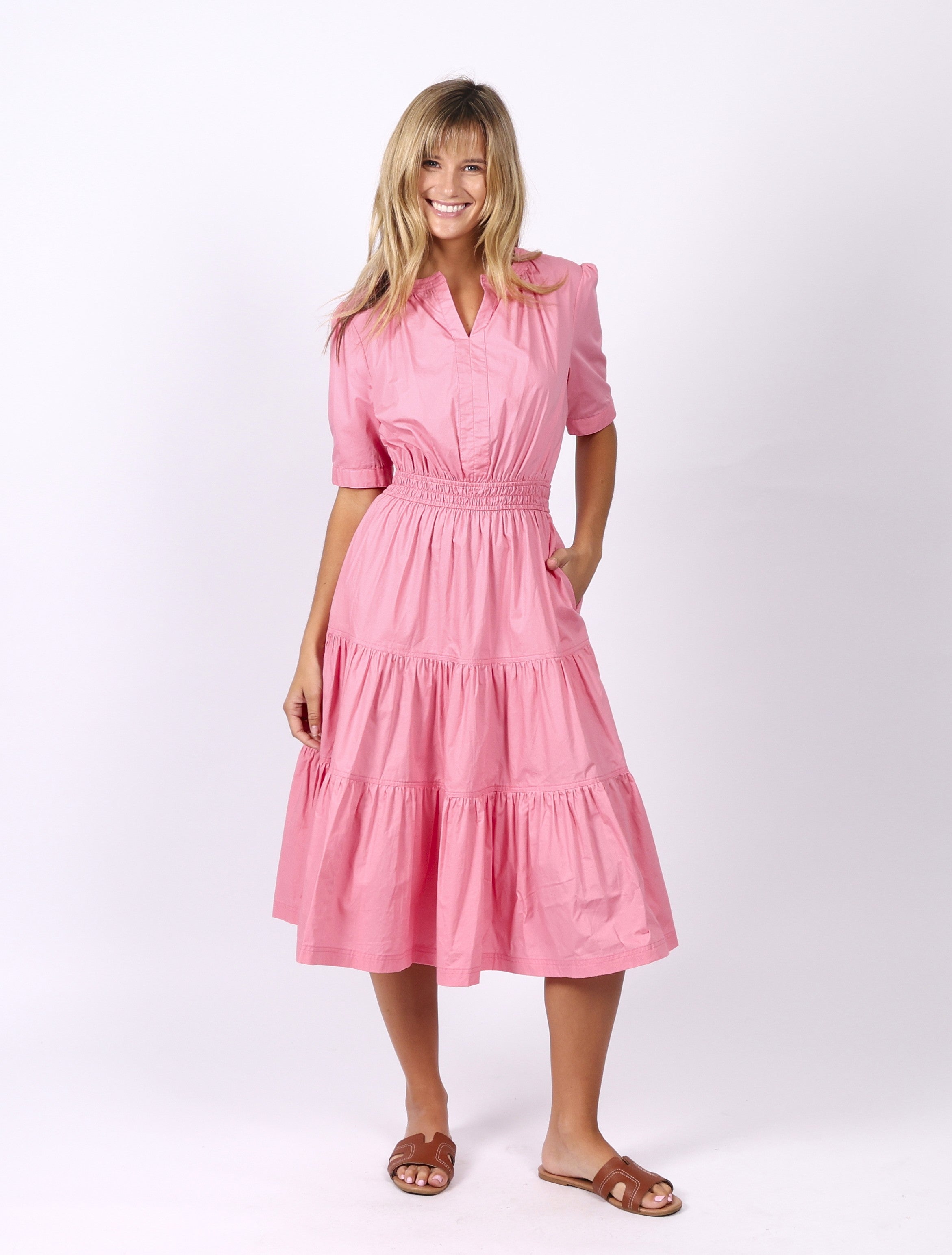 Riva Dress - Pink – Zoe Moss
