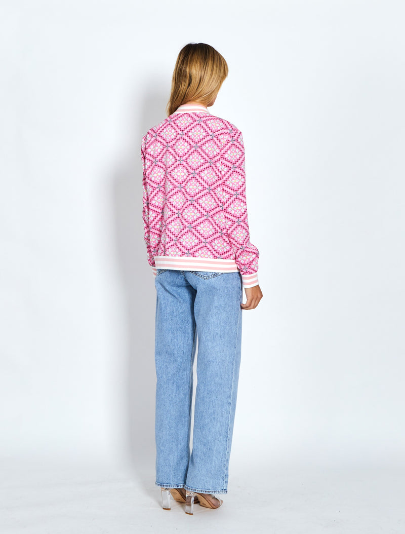 Celine Jacket - Light Pink Print