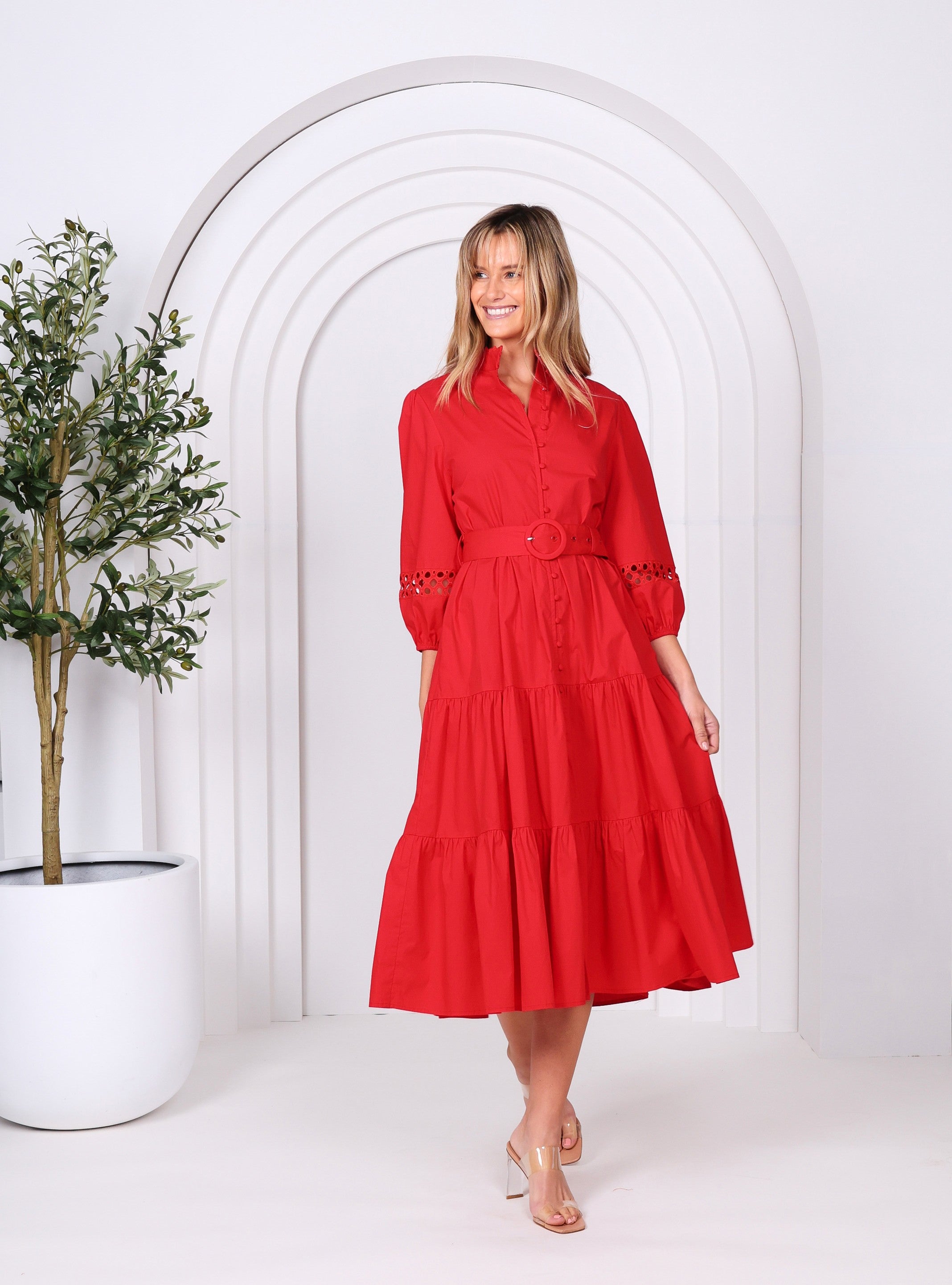 Dior Dress - Red – Zoe Moss
