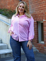 Ellen Shirt - Pink Stripe