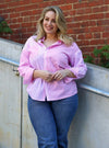 Ellen Shirt - Pink Stripe