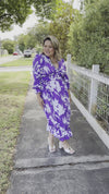 Vita Dress - Purple Print