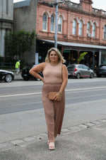 Pleated Pant - Taupe