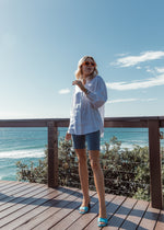 Oversized Linen Blouse - White