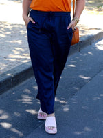 Lucy Linen Pant - Navy