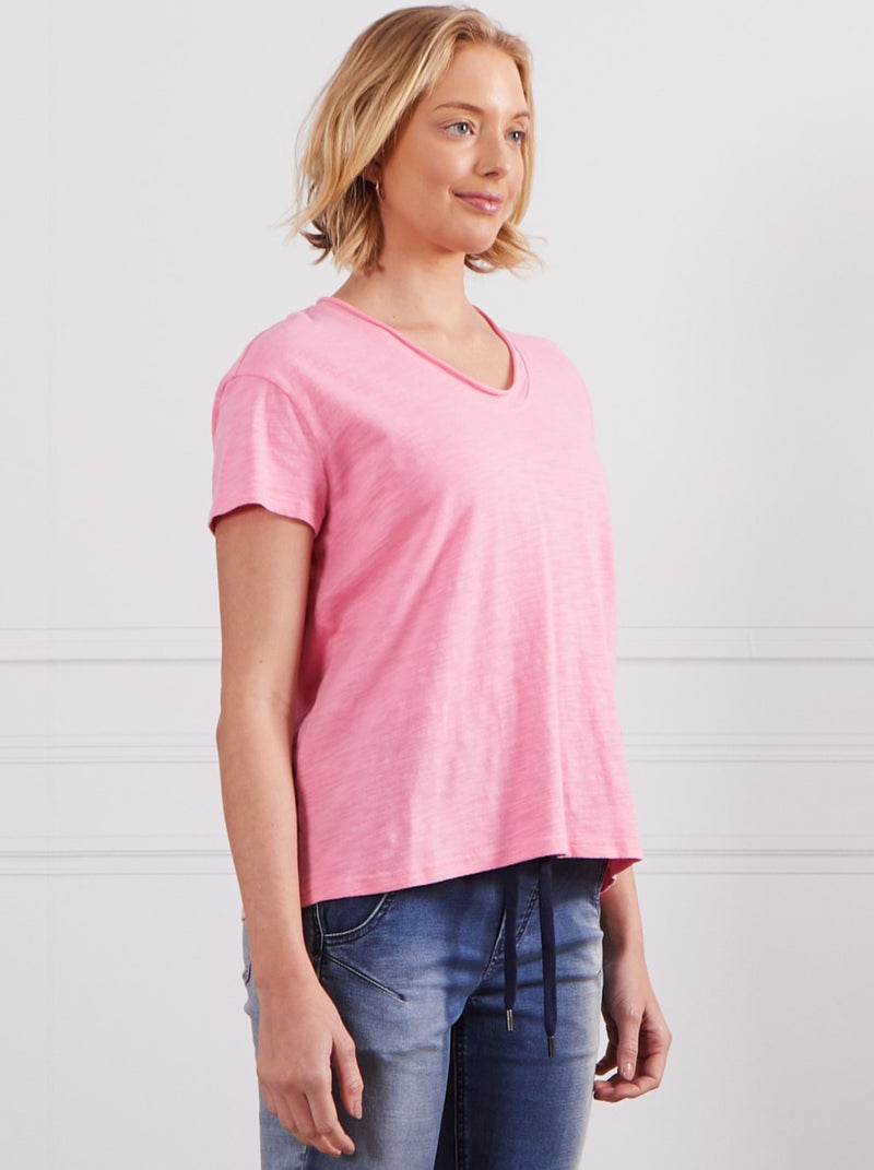 Erin Tee - Pink organic cotton