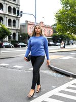 Kyra Lurex Top - Blue