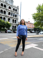 Kyra Lurex Top - Blue