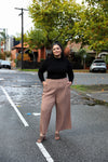 Pleated Pant - Taupe