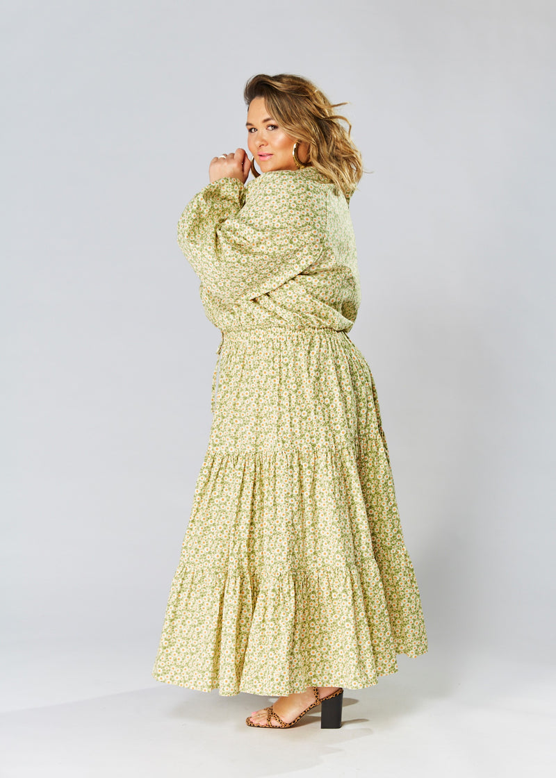 Tiered Maxi Skirt - Ditsy Floral