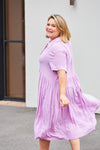 Midi Shirt Dress - Orchid