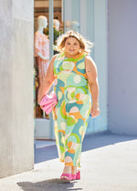 Tie Waist Jumpsuit - Citrus Burst