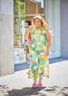 Tie Waist Jumpsuit - Citrus Burst
