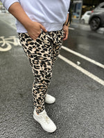 Harley Joggers - Tan Leopard