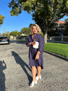Claire Dress - Navy