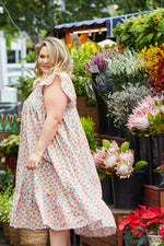 Layla Dress - Orange Floral