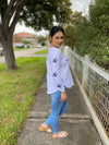 Reese Long Sleeve Tee - White