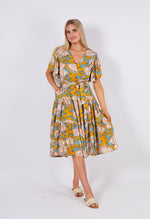 AVERY DRESS - YELLOW FLORAL